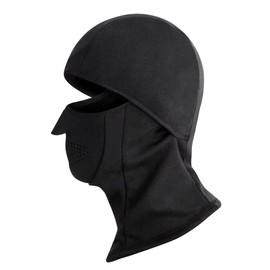 ZERDOCEAN Winter Windproof Fleece Full Face Motorcycle Ski Mask Balaclava Black