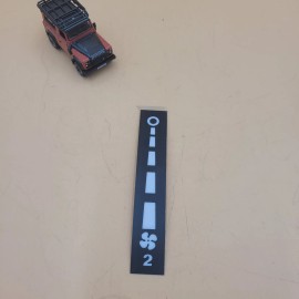 Britpart LAND ROVER DEFENDER 90 / 110 DASH BINNACLE FAN CONTROL STICKER LABEL MTC6007