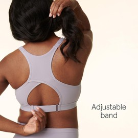 BRAVADO! DESIGNS Women's Seamless Support Nursing Bra Quiet Low Activity Maternity Breastfeeding Sports Bra for Breastfeeding, Grey Orchid, S