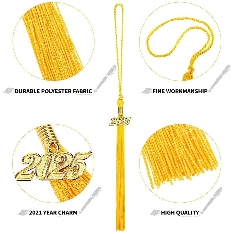 Boao 18 Pieces 2024 Graduation Tassel Academic Hat Tassels with