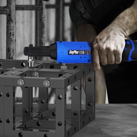 HSHa 12V Electric Ratchet Wrench, 3/8 Inch 2 x 1500mAh Cordless Lithium Battery Electric Wrench with 7 Sockets Car Power Tools 40N.m 2300 RPM Electric Cordless Ratchet Right Angle Wrench DIY Tool Set