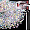 3000Pcs 5mm Resin Jelly Rhinestones with 3Pcs 10ml B7000 Jewelry