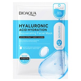 BIOAQUA Facial Mask Firming Deeply Nourish Moisturizing 98% Natural Extract Hydrating Face Mask 5PCS Set (Hyaluronic Acid (Hydration))
