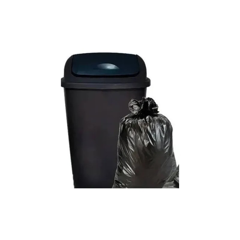 Bolsa Negra Basura Jumbo-grande Cesto33 X39 12pzs.83x1.03cm