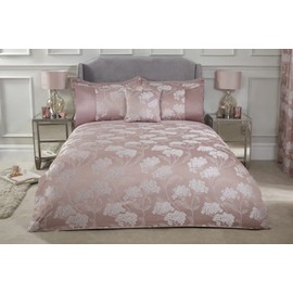 Emma Barclay Blossom - Embellished Jacquard Duvet Set in Blush Pink - Single