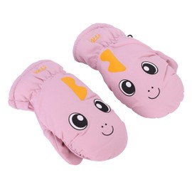 Kids winter Ski Gloves Snow Gloves cute children Ski Mittens Winter Waterproof & windproof Gloves Toddler Outdoor Skiing Gloves Snowboarding Gloves Cold Weather Gloves for Girls and Boys 3-6 Years Old
