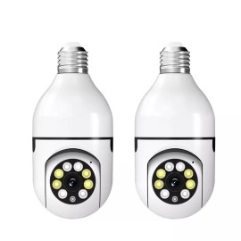 Ease Life 1-5X Lot 1080P E27 Light Bulb Security Camera Wireless WiFi 360° IR Night Smart - 2PCS