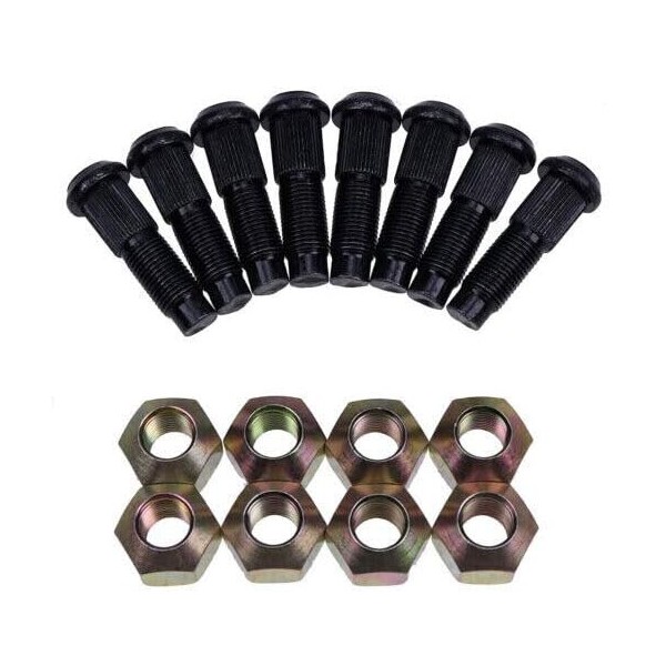 Replacement Parts For 8X Lug Nut&Stud Kit For Bobcat Skid