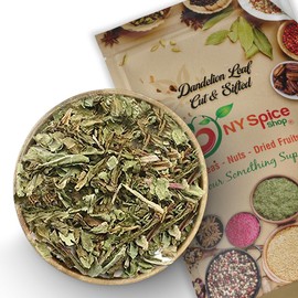 NY Spice Shop Dandelion Root Extract Loose Leaf - 8 Ounce Dandelion Tea Herbal Infusion - 100% Raw Dandelion Root Tea Leaf for Herbal Coffee - Natural Dried Herb Taraxacum Officinale Root