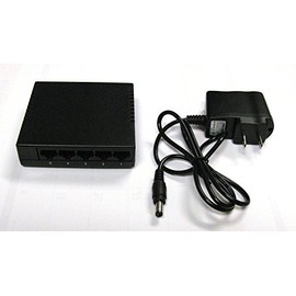 MaxLLTo New RJ45 Mini 5-Ports Fast Ethernet Network Switch Hub for Desktop PC