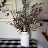 Treasure Gurus White Enamel Milk Can Rustic Utensil Holder Country