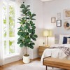 Faux Fiddle Leaf Fig Tree 7 FT, Artificial Tree with