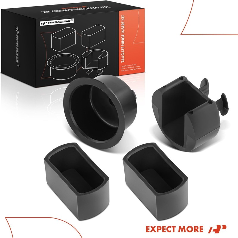 A-Premium Tailgate Hinge Pivot Bushing Insert Kit Compatible with -