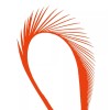 Pretty-Plumes Orange Goose Biot Feathers 15 Pcs Loose 6-9" Millinery