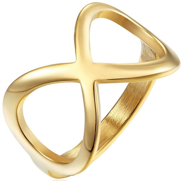 Jude Jewelers Stainless Steel Large Chunky Infinity Style Promise Engagement