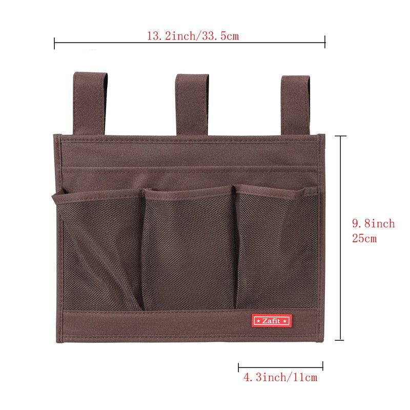Zafit Hanging Bedside Caddy, Bedside Storage Organizer for Magazine, Phone,