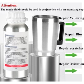 800g Auto Headlight Restoration Liquid, Car Headlight Scratch Restoring Fluid Headlight Repair Polish Cleaner, Headlight Restoration Kit Refill Bottle for Polishing, Restoring Dull Yellow Headlamp