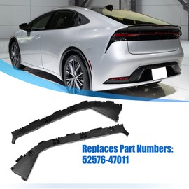 X AUTOHAUX 1 Pair Rear Left and Right Bumper Bracket for Toyota Prius 1.5L Hybrid Hatchback 2009 52576-47011 Plastic Black