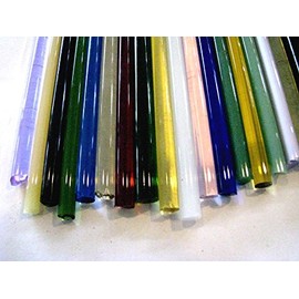 Devardi Glass Boro Rods, COE 33, Mixed Colors, 3 lbs borosilicate solid rods