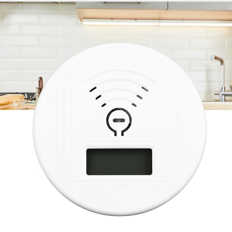 CO Detector Battery Operated Audible and Visual Mini CO Alarm