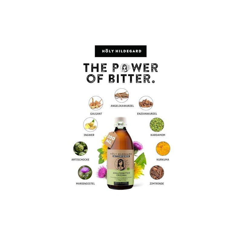 BitterPower Original 200 ml - Organic Bitter Drops with 9
