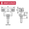 Gedotec Helm Agrar Rollapparat 171 Drive, Height-Adjustable, Double Pair for