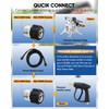 Saker Pressure Washer Hose Connector Set 10 PCS,Hose Adapter Set,Pressure