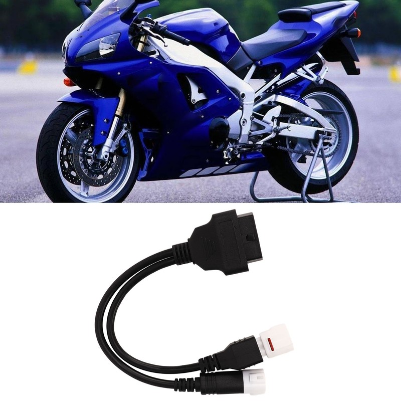 3pin 4pin Motorcycles OBD OBD2 Adapter Cable Easy Fault Detection