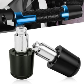 BREDUXSER 2pcs Schwarz Motorrad Lenkergriffe Bar Ends 22mm 7/8'' Universal Für MT01 MT-01 MT03 MT-03 MT07 MT-07 MT09 MT-09 MT10 MT-10 SP MT125 MT-125