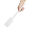 Vogue Rubber Ended Spatula 35.5 cm/14 inch, White, ABS Handle