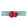 KicKee Pants Solid Flower Headband (Glass with Red Ginger -