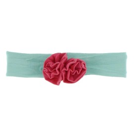 KicKee Pants Solid Flower Headband (Glass with Red Ginger - M)
