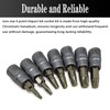7PCS Torx Star 6 Point 1/4-Inch Impact Drive Socket Kit,