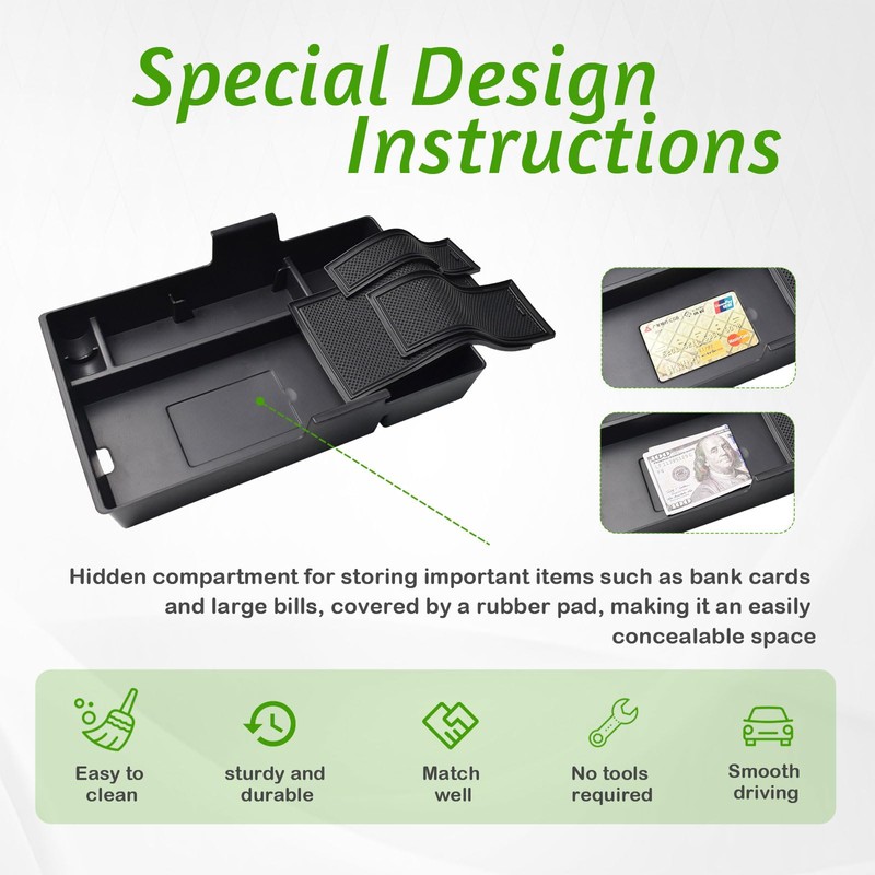 HGWEI Center Console Organizer Compatible with 2024 2025 Honda Prologue