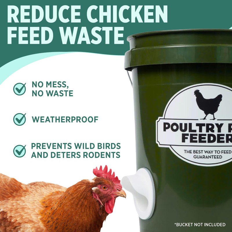 The Original Poultry Pro Feeder DIY Port PVC Gravity Fed