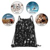 Woidxzxza Salem Witch In Black Drawstring Backpack Sports Gym Sack