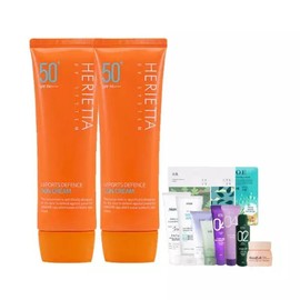 UnKnown Welcos Herrietta Leisure Sports Defense Sun Cream x 2 + Mini Quick Absorption / 웰코스 헤리에타 레포츠 디펜스 선크림 X2개+미니 빠른흡수