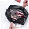 FOMIYES 6pcs Cosmetic Bag Mesh Makeup Travel Bag Zipper for