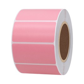 Hycodest 1000 Stück Adress- und Versandaufkleber aus gerolltem Thermopapier, 5,1 x 2,5 cm, Rosa