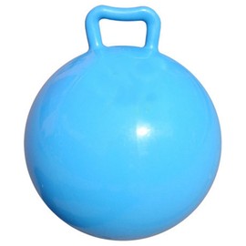 Pure Color Inflatable Bouncing Ball Kids Jumping Hop Ball with Handle for Adults Children Exercise Toy