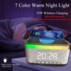 Digital Alarm Clock with 15W Fast Wireless Charger, Alarm Clock