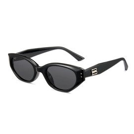 Cyxus 1147 Women's Sunglasses, Cat Eye Frame, UV Protection, UV Protection, Small Face Effect, Driving, Climbing, Travel, Sports, Fashionable, 01-black