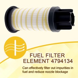 Fuel Filter Element 4794134 Compatible With Perkins 1204E-E44TA Engines Replacement Part for 3636686 4794134