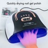 256W Nail Gel Curing Lamp Various Time Setting Detachable Bottom