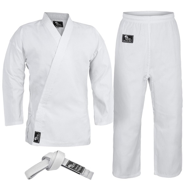 Hawk Sports Karate Uniform for Kids & Adults Lightweight Student Karate Gi Martial Arts Uniform with Belt (3 (5'3'' / 130lbs)