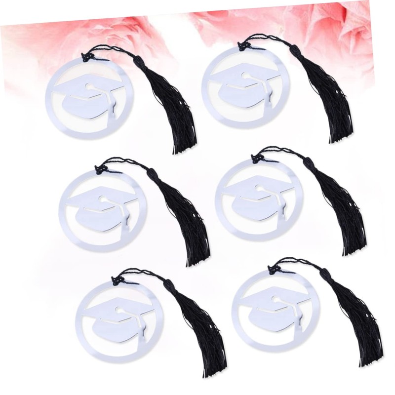Operitacx 10pcs Graduation Cap Bookmark Keepsake Doctoral Cap Shaped Bookmark