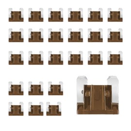 HQRNYP 25PCS 7.5 Amp Low Profile Mini Car Fuses, Automotive Fuse, Standard Mini Low Profile Blade Auto Fuse, Car Accessories Short Circuit Protection Car Fuses Fit for Car Motorcycle Truck (7.5A)