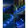Biling Solar Pathway Lights Outdoor Uplight Sidelight, 12 Packs Blue