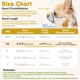 Mayerzon Mesh Muzzle for Short Snout and Small Medium Dogs Anti-Biting, Focus on Brachycephalic Dogs like Chihuahua Pomeranian, Breathable Fabric, Opening Front, Allow Panting, for Grooming Vet Visits