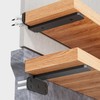 JZVXX 4Pack 6'' Floating Shelf Bracket, Shelves Brackets, Wood Shelving